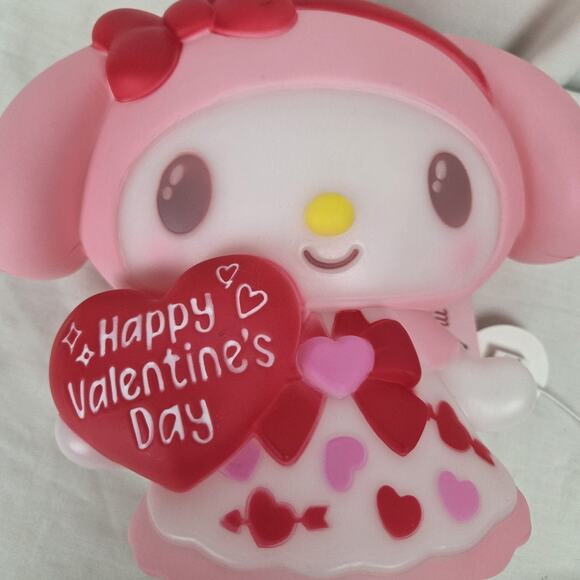 Hello Kitty My Melody Lighted Blow Mold Valentines Day Decor 12" Cartoon Pink - Picture 3 of 9